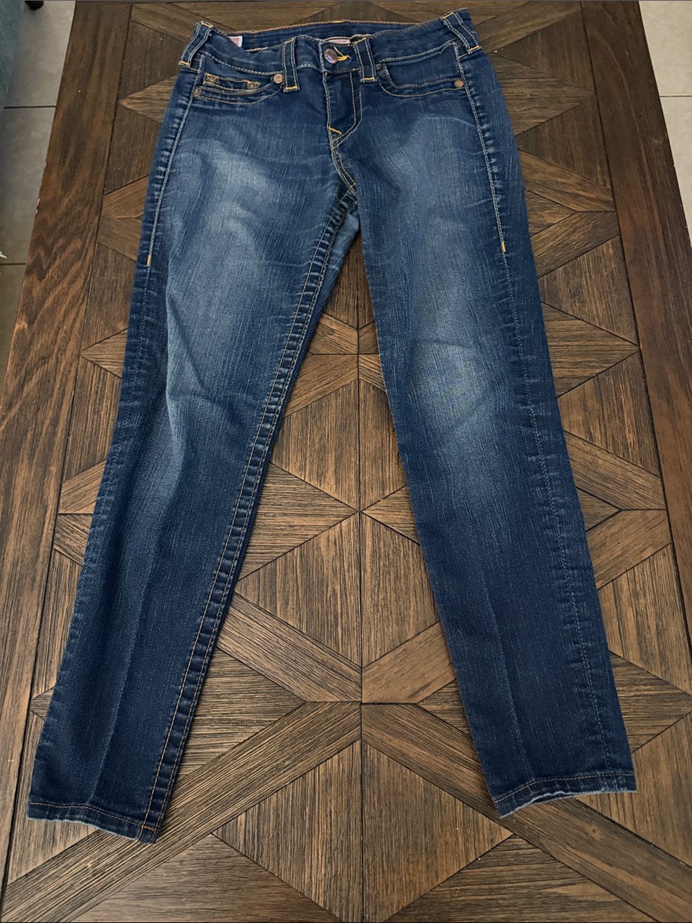 True Religion Halle Legging Jeans Women’s Size 29 Body Rinse Dark Wash USA Made